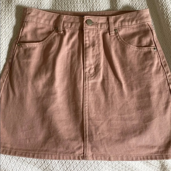Forever 21 Pink Jean Skirt - Picture 2 of 4
